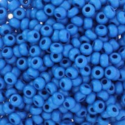 Perles rocailles Preciosa 8/0 3 mm - Terra Intensive - Blue Mat x20g