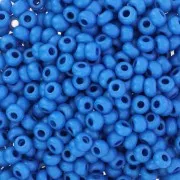Perles rocailles Preciosa 8/0 3 mm - Terra Intensive - Blue Mat x20g