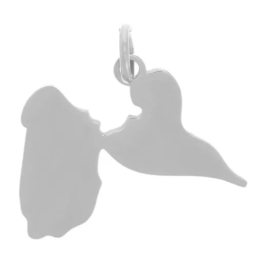 Pendentif Guadeloupe 14x19 mm - Acier inoxydable 304L x1