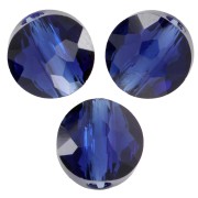 Perles rondes plates - 6 mm - Thin Round PureCrystal 5034 - Reinvented Dark Sapphire x6|raw }}