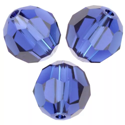 Perle ronde PureCrystal 5000 8 mm - Reinvented Dark Sapphire x1