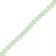 Vert - Perles rondelles facettées - rondes aplaties 3.5x3 mm - Vert Opal x38cm Perles rondelles facettées - rondes aplaties 3.5x3 mm - Vert Opal x38cm