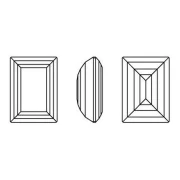 Cabochon PureCrystal 4527 14x10 mm - Reinvented Dark Sapphire x1