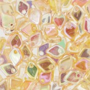 Dragon Scale Bead 1.5x5 mm Crystal Yellow Rainbow x5g|raw }}