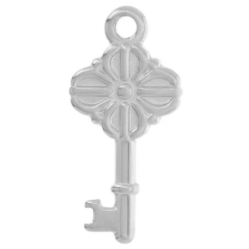 Pendentif clé ancienne 25.5x12 mm - Acier inoxydable 304L x1