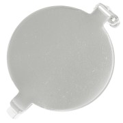 Support de broche avec plateau pour cabochon fond plat 20 mm Acier inoxydable x1