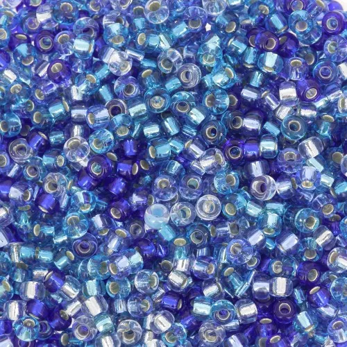 Mix de rocailles Miyuki 11/0 Blue Sparkle x8g