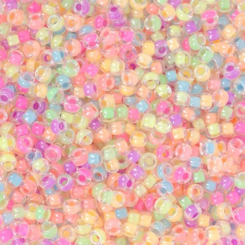 Mix de rocailles Miyuki 11/0 Neon Party x8g