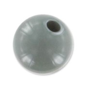 Perle en résine opaque  8 mm Gris Foncé x1