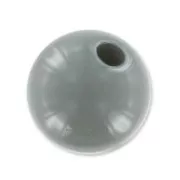 Perle en résine opaque 8 mm Gris Foncé x1
