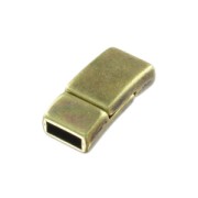 Fermoir aimanté 17x8 mm pour lacet 6 mm bronze x1|raw }}