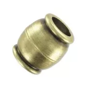 Fermoir aimanté 11x10 mm pour corde 5 mm bronze x1