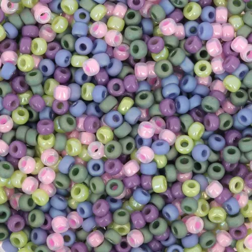 Mix de rocailles Miyuki 11/0 Hortensia x8g