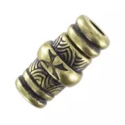 Fermoir aimanté 25x13 mm pour corde 5 mm bronze x1