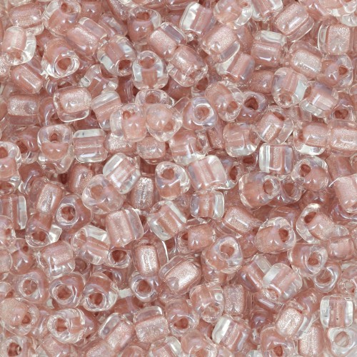Miyuki 8/0 Triangle TR8-1525 - Sparkling Blush Lined Crystal x8g