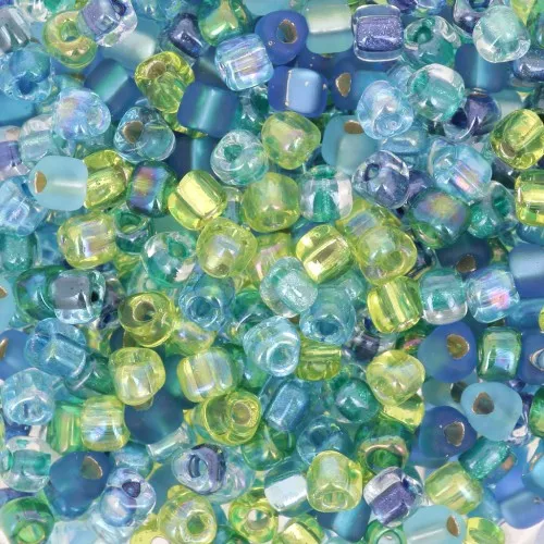 Mix Triangles Miyuki 8/0 TR8-MIX-03 - Electric Blue Lagoon x8g