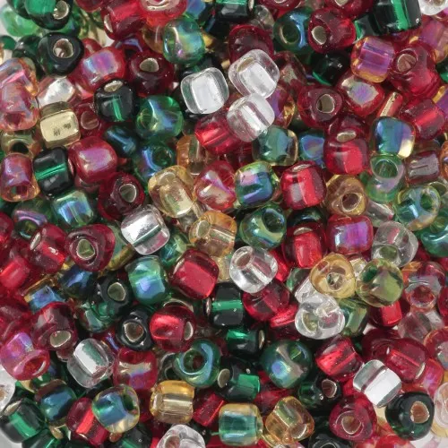 Mix Triangles Miyuki 8/0 TR8-MIX-08 - Rockin' Christmas x8g