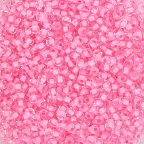 Preciosa Perles rocailles 11/0 2 mm - Terra Pink Lined x20g