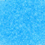 Perles rocailles Preciosa 11/0 2 mm - Solgel - Blue 2 Dyed Crystal x20g