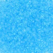 Perles rocailles Preciosa 11/0 2 mm - Solgel - Blue 2 Dyed Crystal x20g