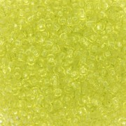 Perles rocailles Preciosa  11/0 2 mm - Solgel - Green 2 Dyed Crystal x20g
