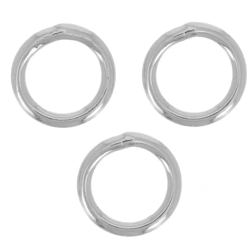 Anneaux fermés 5x0.7 mm Argenté x25