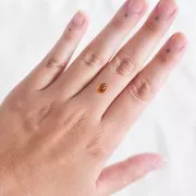 Citrine naturelle ovale forme pain de sucre - 7x5 mm x1