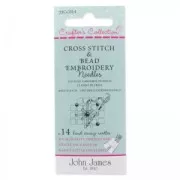 Assortiment d'aiguilles broderie en perles et point de croix 5-7-24 x14