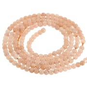 Perles rondes 2 mm pierre gemme - Sun Stone - Pierre de Soleil x39cm