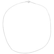 Collier maille Miroir - serpent plat 0.8 mm - Argent 925 x42cm|raw }}