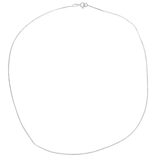 Collier maille Miroir - serpent plat 0.8 mm - Argent 925 x42cm