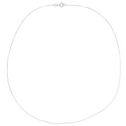 Collier maille Serpentine carré 0.65 mm - Argent 925 x42cm|raw }}