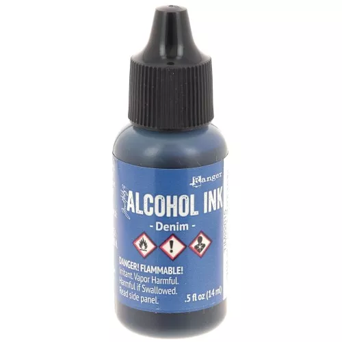 Encre transparente à alcool Adirondack Tim Holtz 14ml - Denim x1
