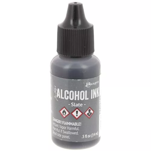 Encre transparente à alcool Adirondack Tim Holtz 14ml - Slate x1