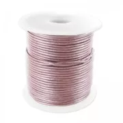 Cordon cuir 1 mm Light Amethyst Métallisé x 25 m