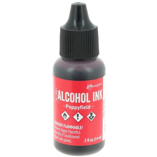 Encre transparente à alcool Adirondack Tim Holtz 14ml Poppyfield x1