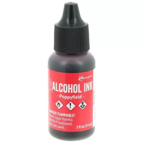 Encre transparente à alcool Adirondack Tim Holtz 14ml - Poppyfield x1