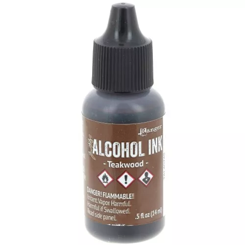 Encre transparente à alcool Adirondack Tim Holtz 14ml - Teakwood x1