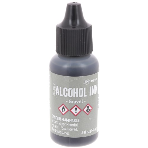 Encre transparente à alcool Adirondack Tim Holtz 14ml Gravel x1