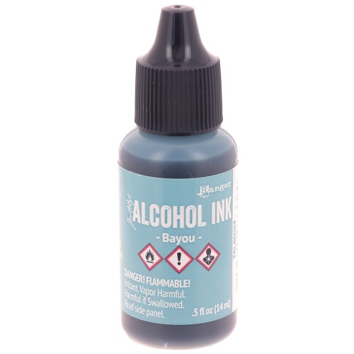Encre transparente à alcool Adirondack Tim Holtz 14ml Bayou x1