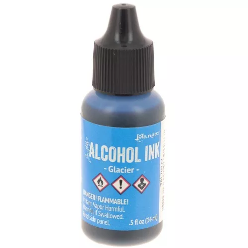 Encre transparente à alcool Adirondack Tim Holtz 14ml - Glacier x1
