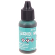 Encre transparente à alcool Adirondack Tim Holtz 14ml Laguna x1