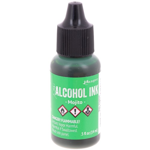 Encre transparente à alcool Adirondack Tim Holtz 14ml Mojito x1