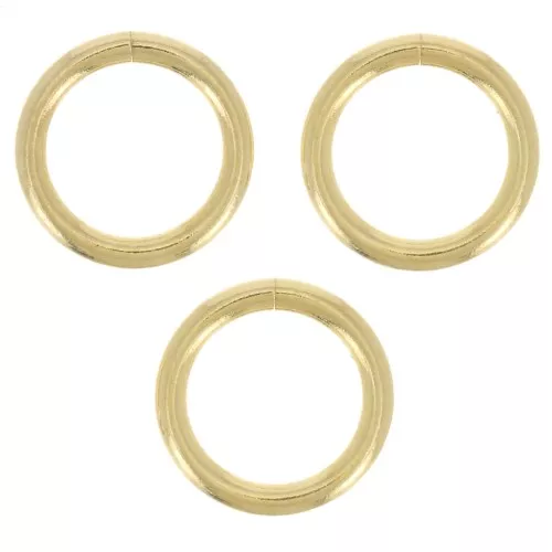 Anneaux ouverts  7x1 mm Doré x50
