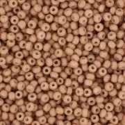Perles rocailles Preciosa 11/0 2 mm - Solgel - Brown 3 Dyed Chalkwhite x20g