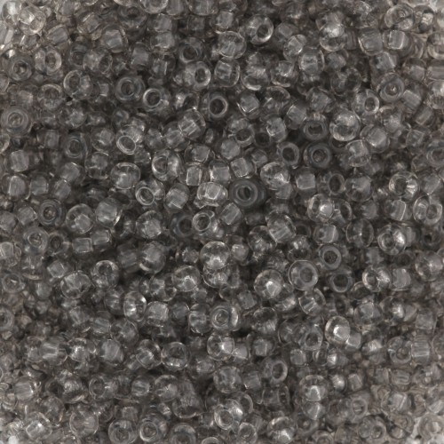 Preciosa Perles rocailles 11/0 - 2 mm - Solgel - Grey 2 Dyed Crystal x20g