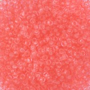 Perles rocailles Preciosa 11/0 2 mm - - Solgel - Red 2 Dyed Crystal x20g
