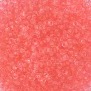Perles rocailles Preciosa 11/0 2 mm - - Solgel - Red 2 Dyed Crystal x20g
