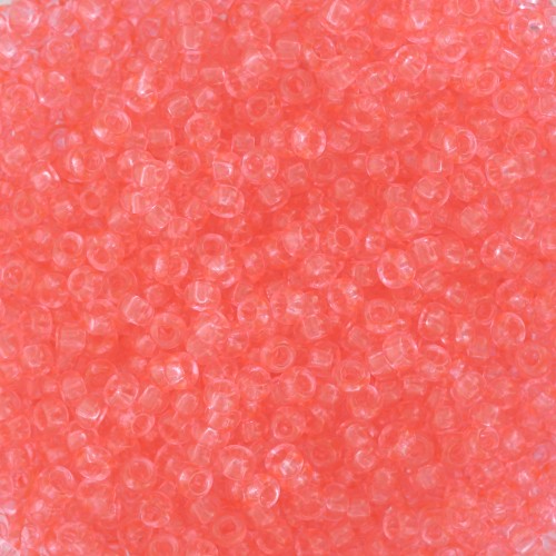 Perles rocailles Preciosa 11/0 2 mm - - Solgel - Red 2 Dyed Crystal x20g