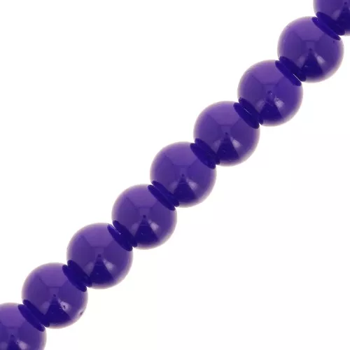 Rondes imitation gemme 6 mm Indigo x80cm